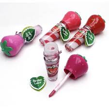 gloss labial pirulito de morango