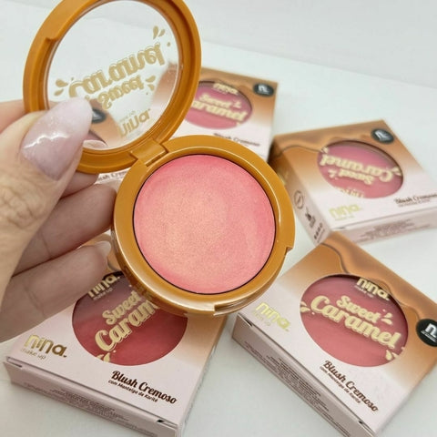 Blush Cremoso Sweet Caramel - Nina Makeup
